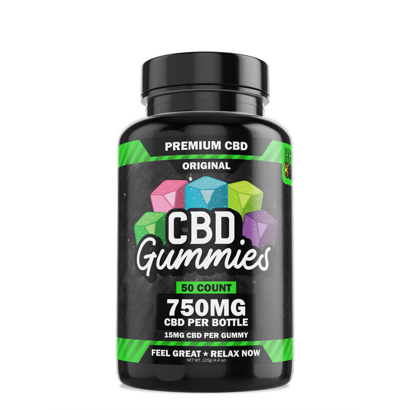 Hemp Bombs, CBD Gummies, 50-Count, 750mg of CBD