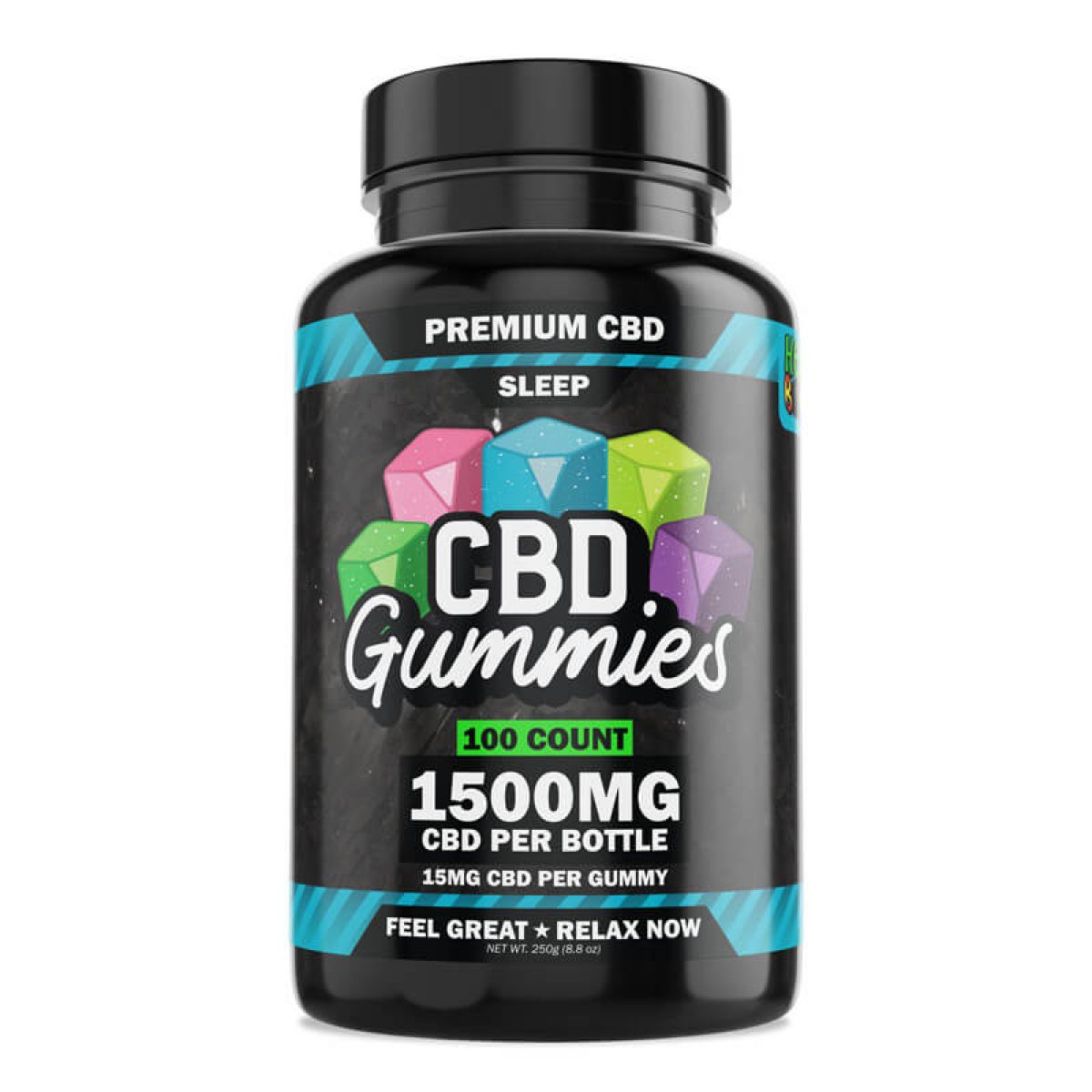 Hemp Bombs, CBD Sleep Gummies With Melatonin, Isolate THC-Free, 100ct ...