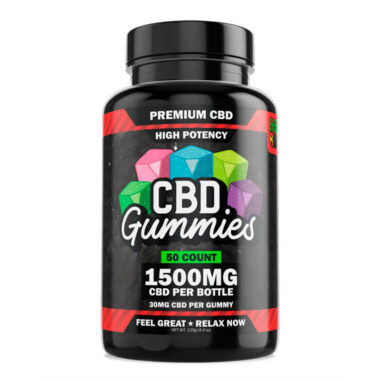 Hemp Bombs, High Potency CBD Gummies, Isolate THC-Free, 50ct, 1500mg CBD