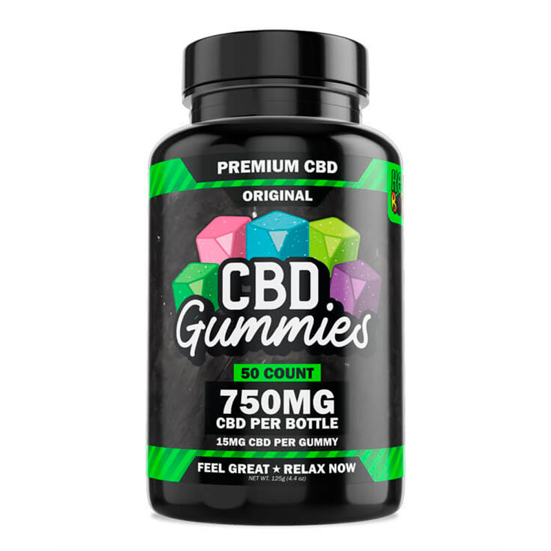 Hemp Bombs, Original CBD Gummies, Isolate THC-Free, 50ct, 750mg CBD