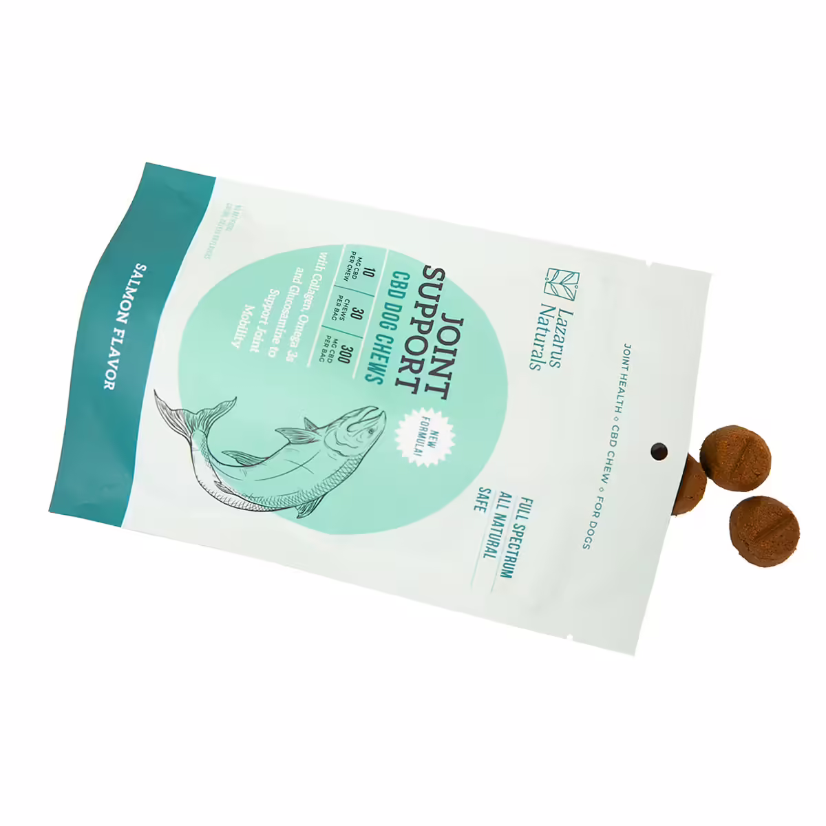 Lazarus Naturals, Joint Support CBD Dog Chews, Full Spectrum, 30ct, 300mg CBD