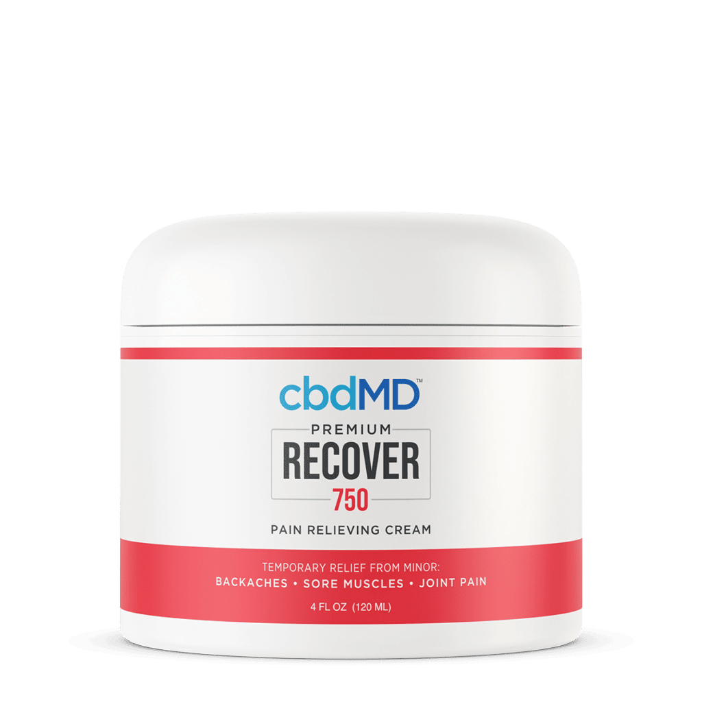 cbdMD, CBD Recover Tub, Broad Spectrum THC-Free, 4oz, 750mg CBD - CBD ...