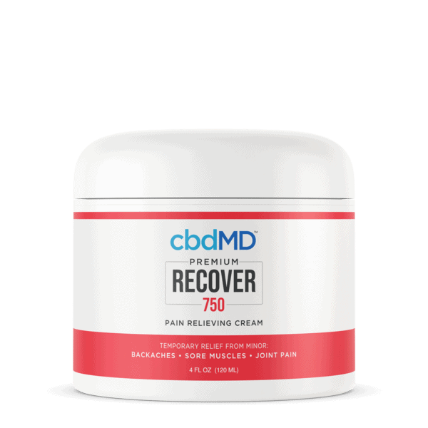 cbdMD, CBD Recover Tub, Broad Spectrum THC-Free, 4oz, 750mg CBD