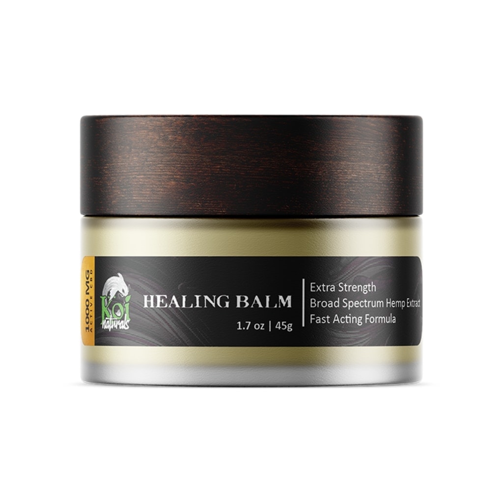 Koi CBD, Hemp Extract Healing CBD Balm, 1.7oz, 1000mg of CBD