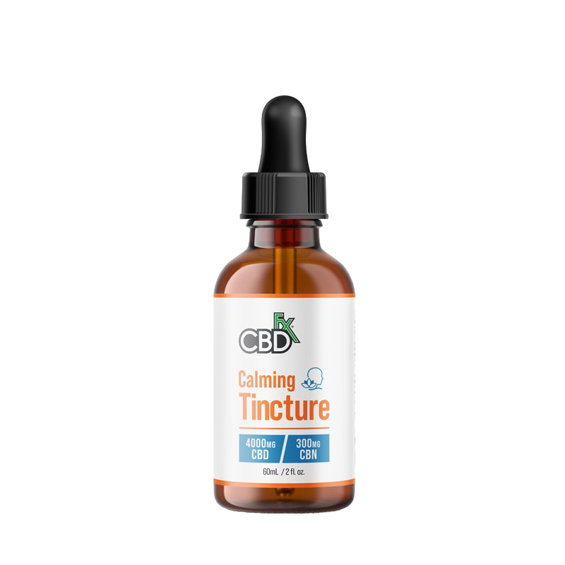 CBDfx, CBD + CBN Oil Calming Tincture, Full Spectrum, 2fl oz, 300mg CBN + 4000mg CBD