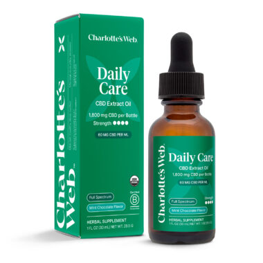 Charlotte's Web, CBD Oil 60mg, Mint Chocolate, Full Spectrum, 1fl oz, 1800mg CBD