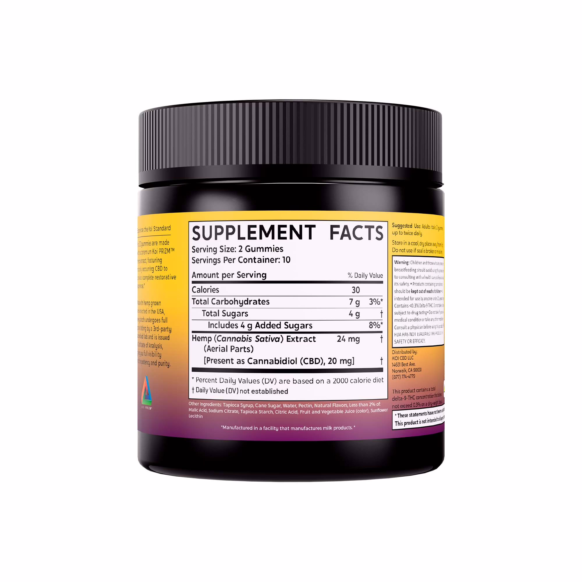 Koi CBD, CBD Gummies, Anytime Balance, Broad Spectrum, Berry Lemonade, 20ct, 200mg CBD