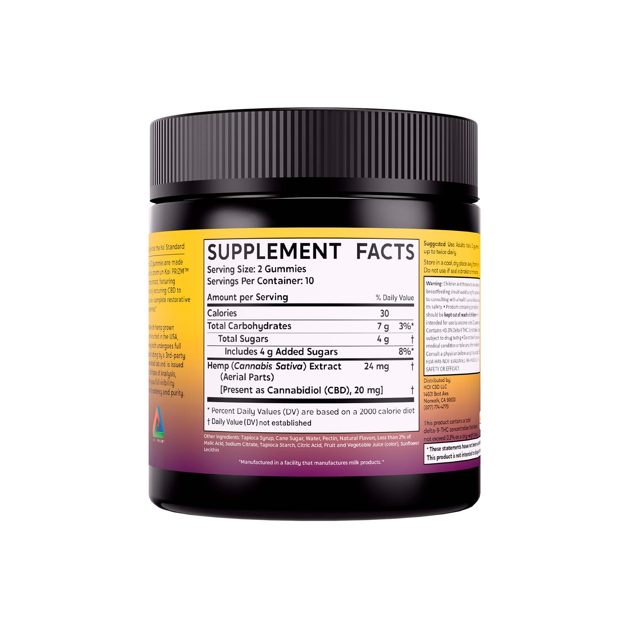 Koi CBD, CBD Gummies, Anytime Balance, Broad Spectrum, Berry Lemonade, 20ct, 200mg CBD