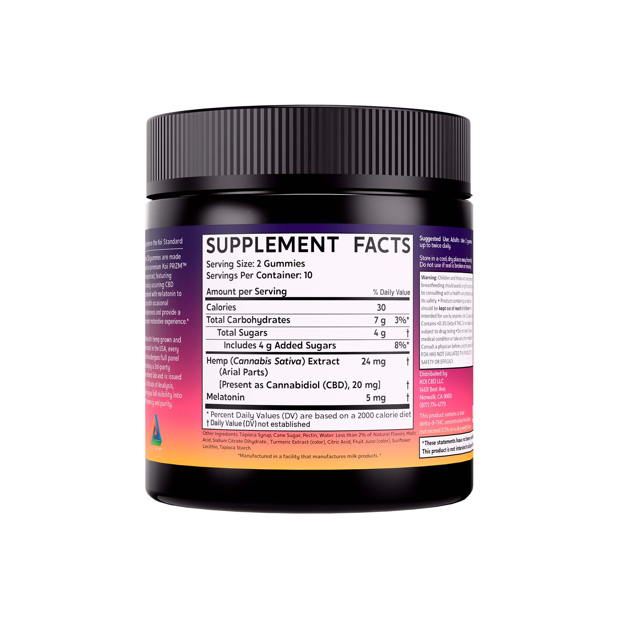 Koi CBD, CBD Gummies, Nighttime Rest, Broad Spectrum, Cherry Limeade, 20ct, 200mg CBD