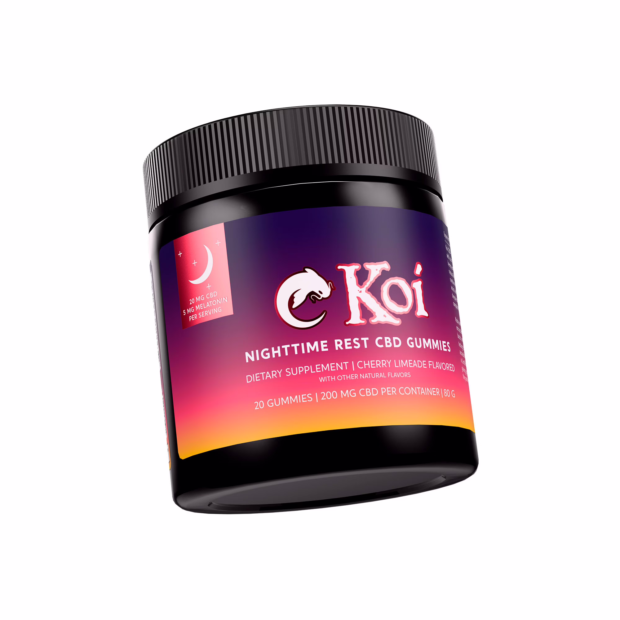 Koi CBD, CBD Gummies, Nighttime Rest, Broad Spectrum, Cherry Limeade, 20ct, 200mg CBD