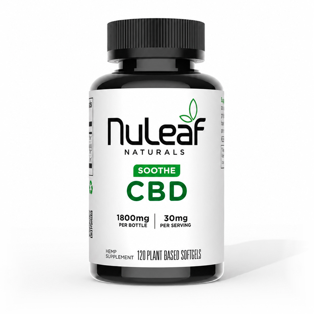 NuLeaf Naturals, CBD Softgels, Full Spectrum, 120ct, 1800mg CBD