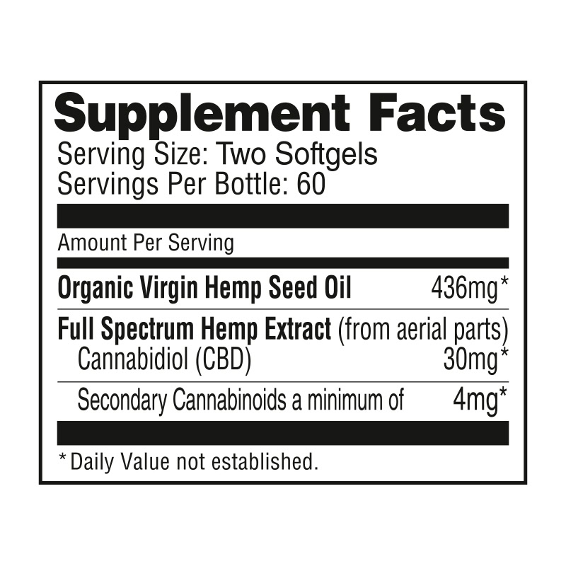 NuLeaf Naturals, Hemp CBD Capsules, Full Spectrum, 120 Softgels, 1800mg CBD 1