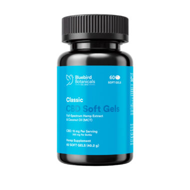 Bluebird Botanicals, Classic CBD Oil Softgels, Full Spectrum, 60ct, 900mg CBD
