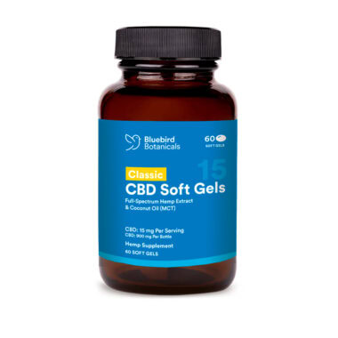 Bluebird Botanicals, Classic CBD Oil Softgels, Full Spectrum, 60ct, 900mg CBD