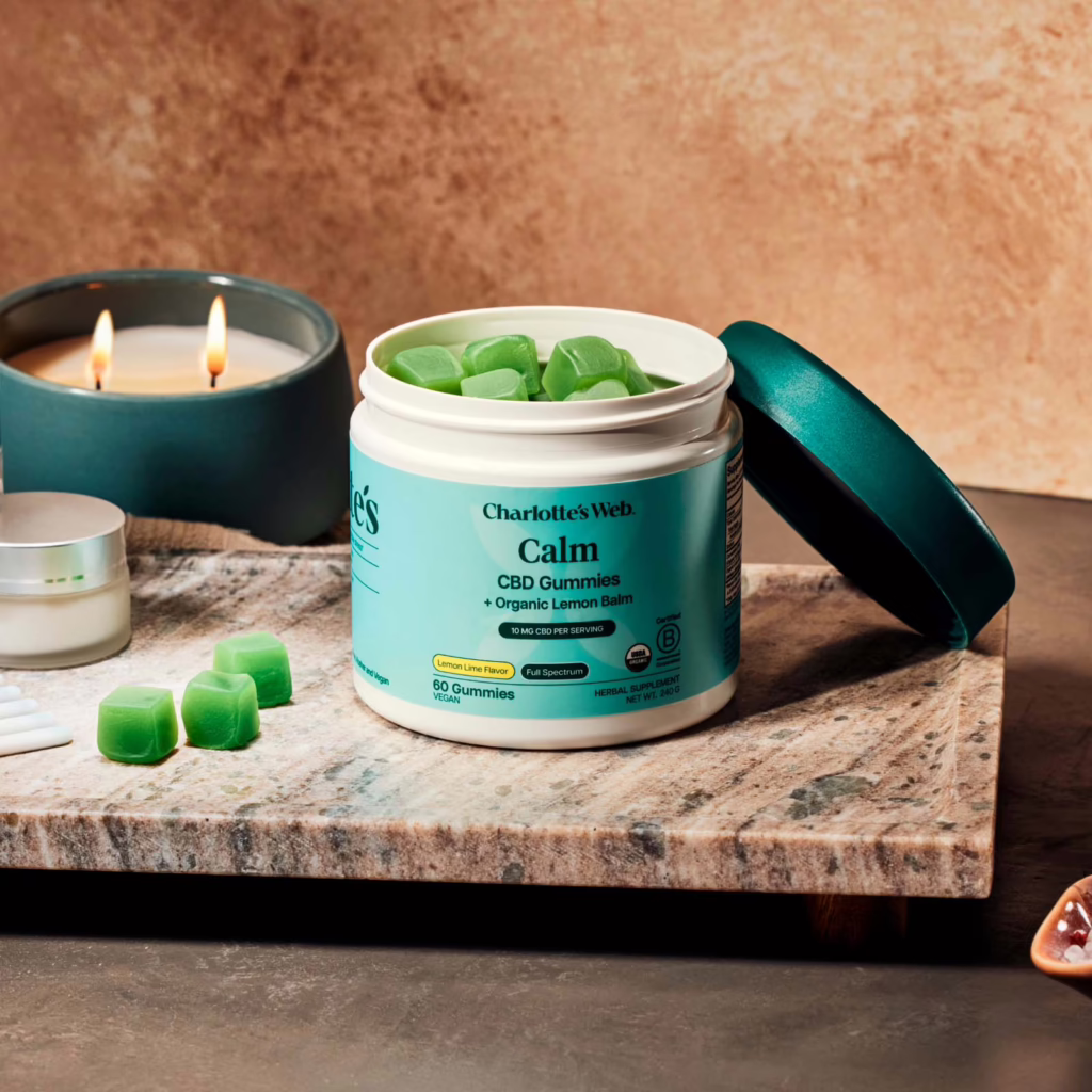 Charlotte's Web, 10mg CBD Gummies Calm, Full Spectrum, Lemon Lime, 60ct, 300mg CBD