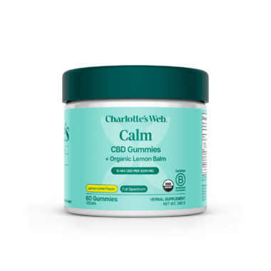 Charlotte's Web, 10mg CBD Gummies Calm, Full Spectrum, Lemon Lime, 60ct, 300mg CBD