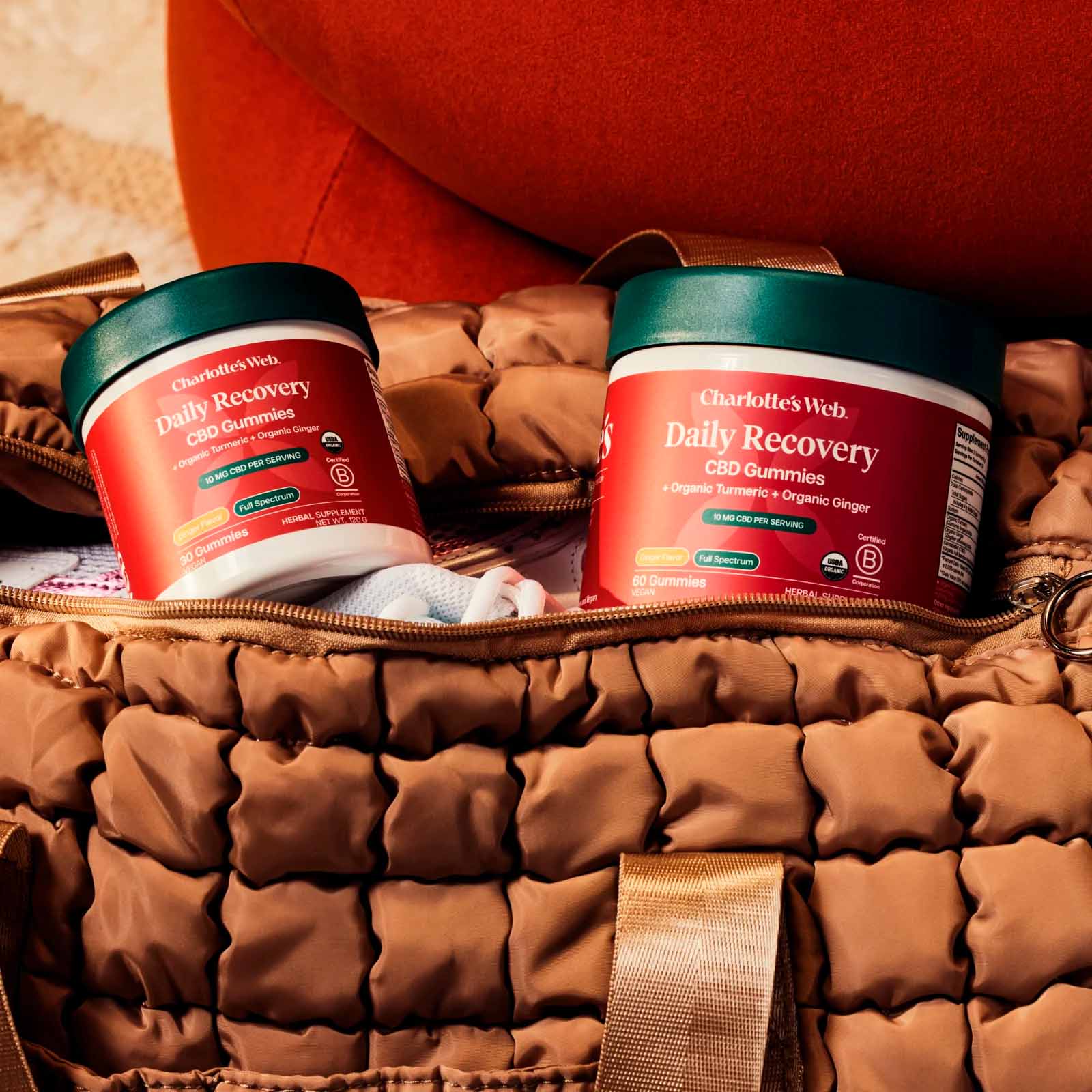 Charlotte’s Web, 10mg CBD Gummies Recovery, Full Spectrum, Ginger, 60ct, 300mg CBD