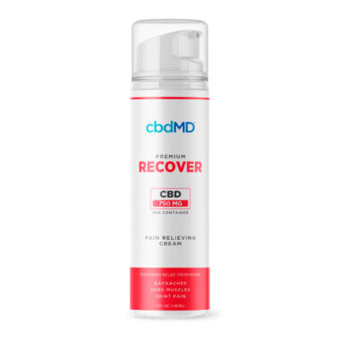 cbdMD, CBD Recover Pump, Broad Spectrum THC-Free, 5fl oz, 750mg CBD