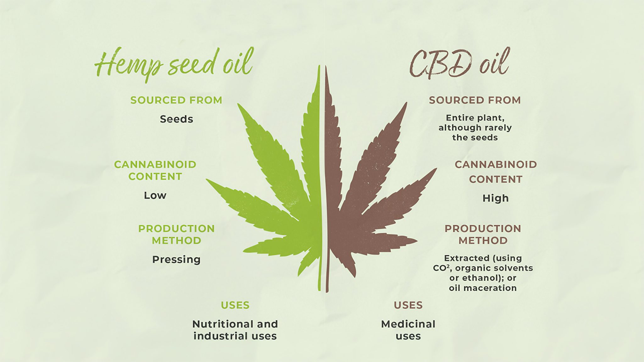 Hemp Seed oil and CBD oil