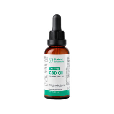 Bluebird Botanicals, THC Free CBD Oil 25mg, Isolate, Natural Flavor, 1fl oz, 1500mg CBD