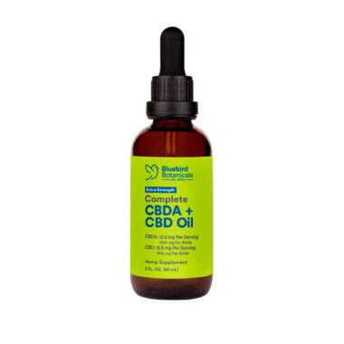 Bluebird Botanicals, Extra Strength Complete CBD + CBDA Oil 25mg, Full Spectrum, 2fl oz, 1500mg CBDA + 1500mg CBD