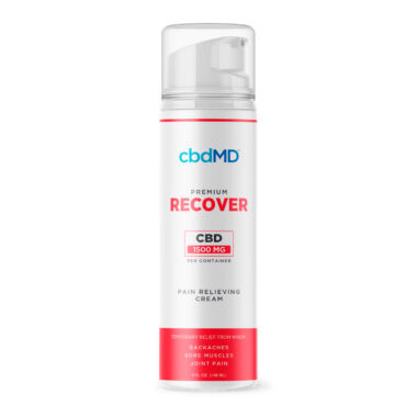 cbdMD, CBD Recover Pump, Broad Spectrum THC-Free, 5fl oz, 1500mg CBD
