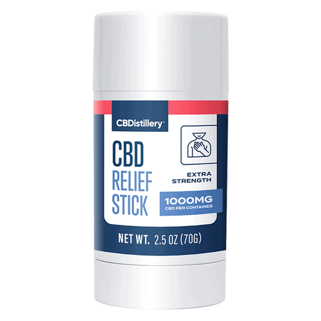 CBDistillery, CBD Relief Stick, Isolate THC-Free, 1000mg CBD