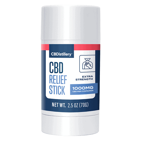 CBDistillery, CBD Relief Stick, Isolate THC-Free, 1000mg CBD