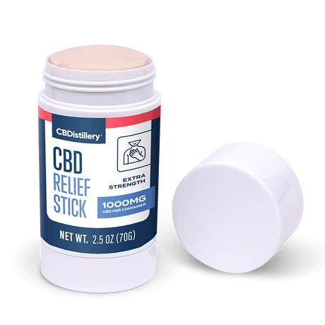 CBDistillery, CBD Relief Stick, Isolate THC-Free, 1000mg CBD 1