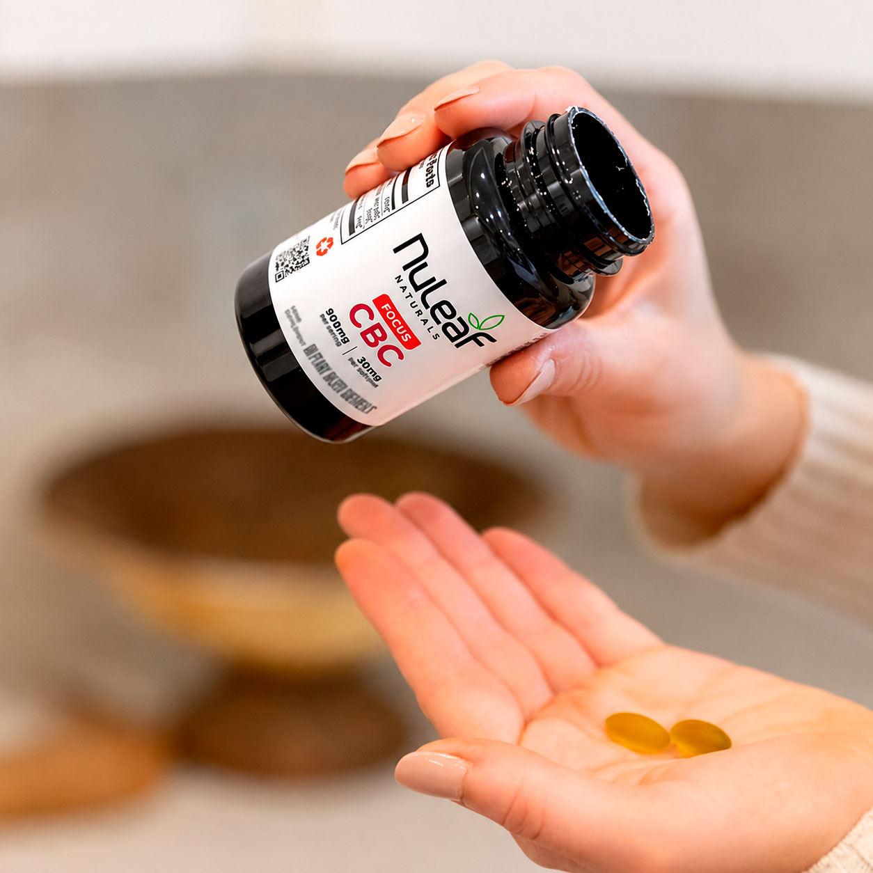 NuLeaf Naturals, CBC Softgels, Full Spectrum, 60ct, 900mg CBC