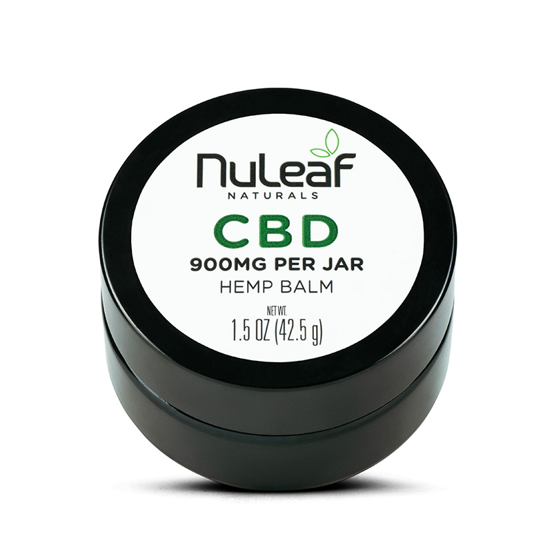 NuLeaf Naturals, CBD Balm, Full Spectrum, 1.5oz, 900mg CBD 1.