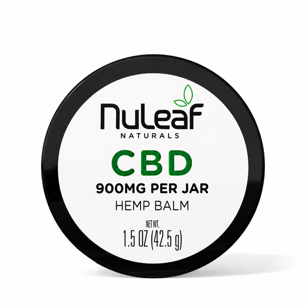 NuLeaf Naturals, CBD Balm, Full Spectrum, 1.5oz, 900mg CBD