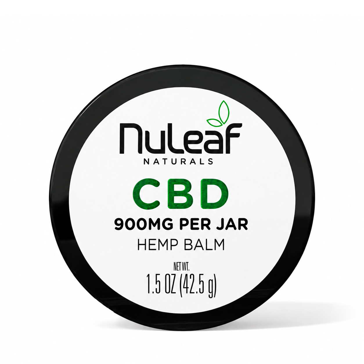 NuLeaf Naturals, CBD Balm, Full Spectrum, 1.5oz, 900mg CBD