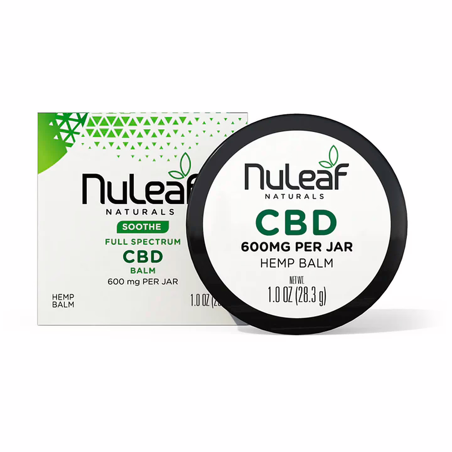 NuLeaf Naturals, CBD Balm, Full Spectrum, 1oz, 600mg CBD