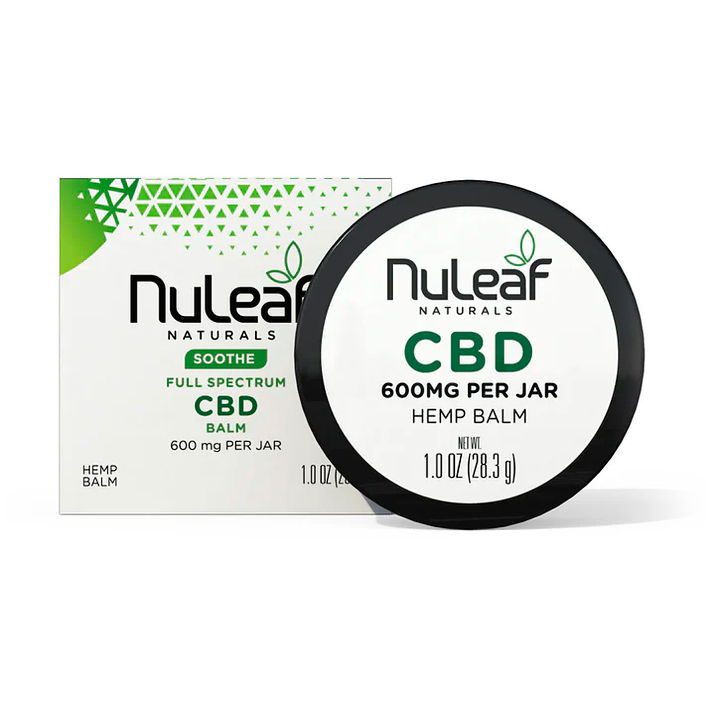 NuLeaf Naturals, CBD Balm, Full Spectrum, 1oz, 600mg CBD