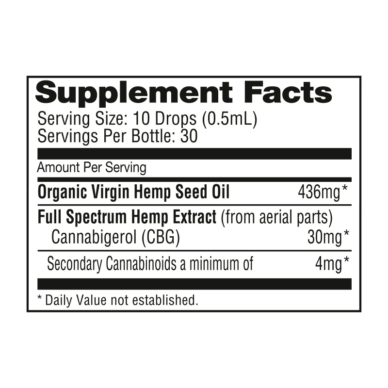 NuLeaf Naturals, CBG Oil, Full Spectrum, 15mL, 900mg CBG 1