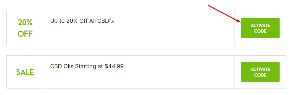 How to Apply CBDfx Coupon Codes? Step 1