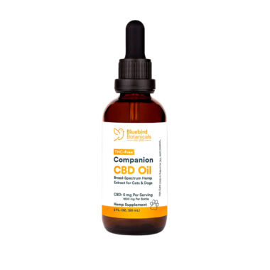 Bluebird Botanicals, Companion CBD Oil for Pets, Broad Spectrum THC-Free, 2fl oz, 1800mg CBD