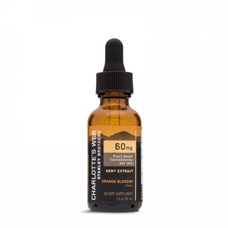 Charlotte’s Web, CBD Oil 60mg/1ml, Full Spectrum, Orange Blossom, 1oz ...