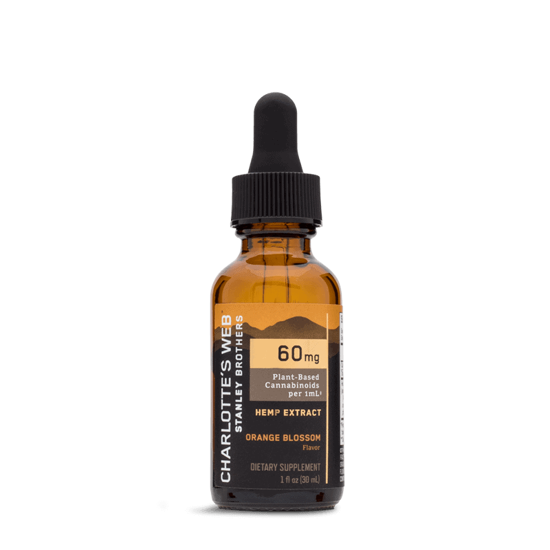 Charlotte’s Web, CBD Oil 60mg/1ml, Full Spectrum, Orange Blossom, 1oz ...