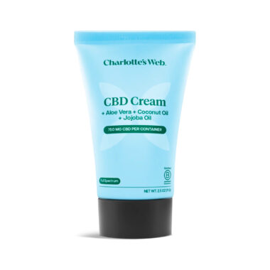 Charlotte’s Web, Hemp-Infused Cream with CBD, Full Spectrum, 2.5oz, 750mg CBD