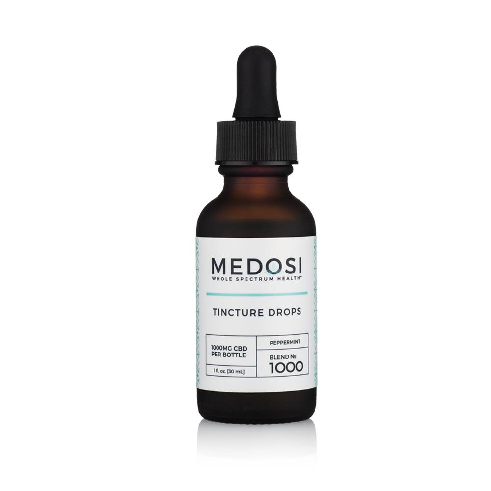 Medosi, CBD Oil Tincture, Full Spectrum, Peppermint, 1oz, 1000mg CBD 1