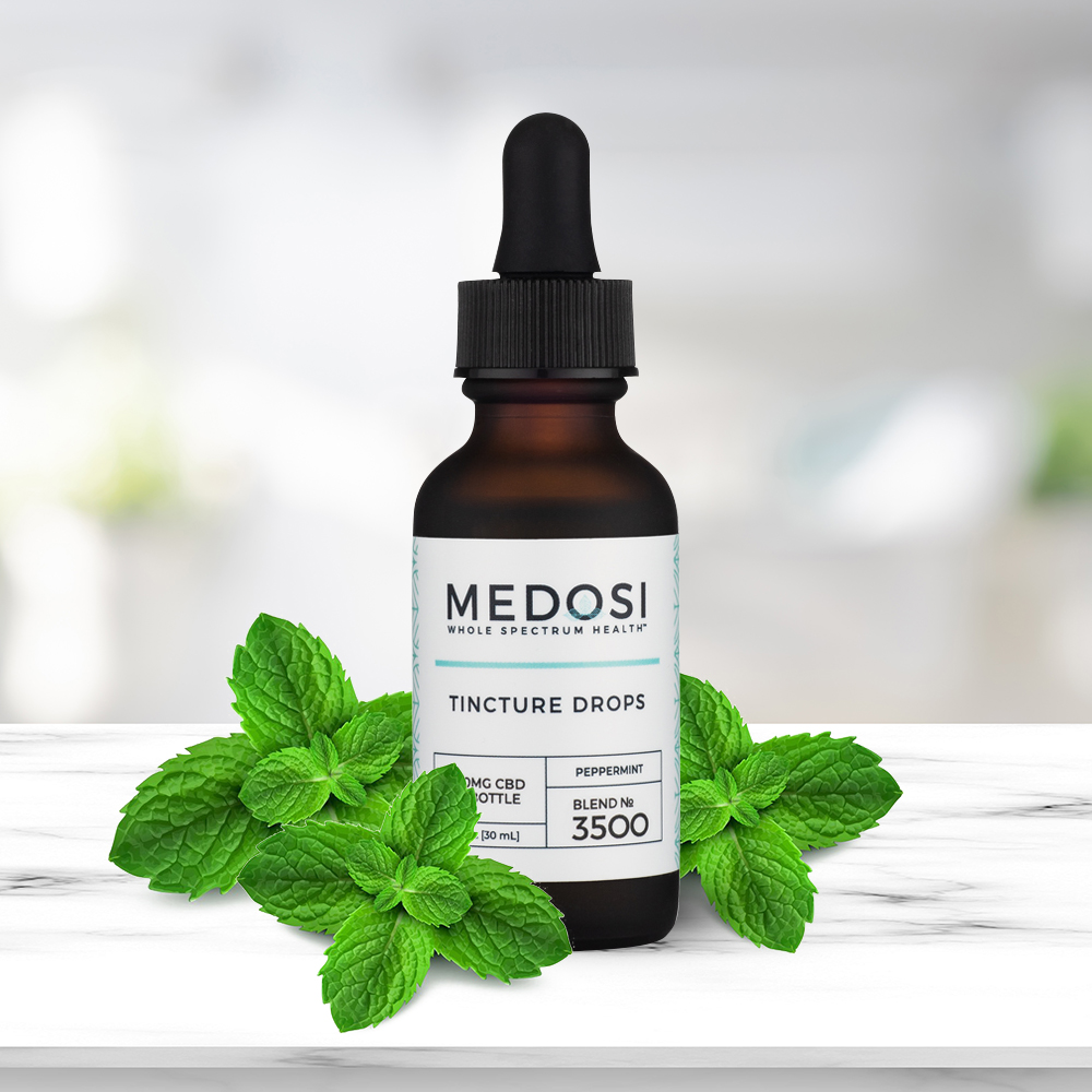 Medosi, CBD Oil Tincture, Full Spectrum, Peppermint, 1oz, 3500mg CBD 1