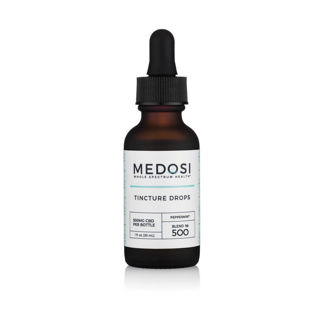 Medosi, CBD Oil Tincture, Full Spectrum, Peppermint, 1oz, 500mg CBD 1