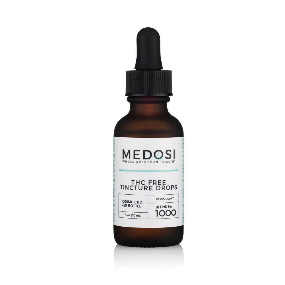 Medosi, CBD Oil Tincture, THC-Free, Peppermint, 1oz, 1000mg CBD 1