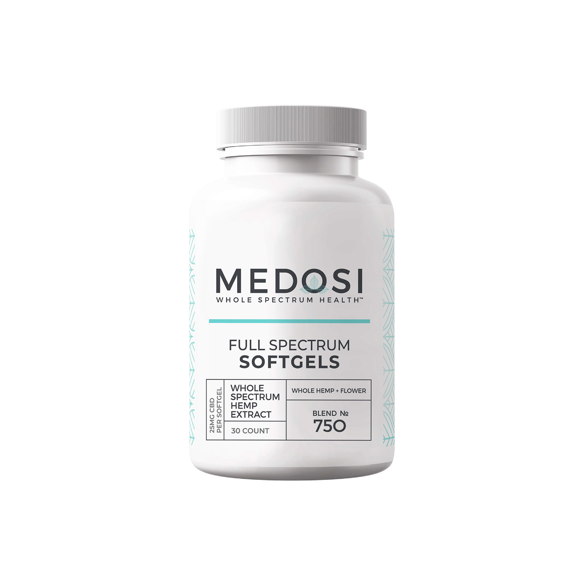 Medosi, CBD Softgels, Full Spectrum, 30ct, 750mg CBD