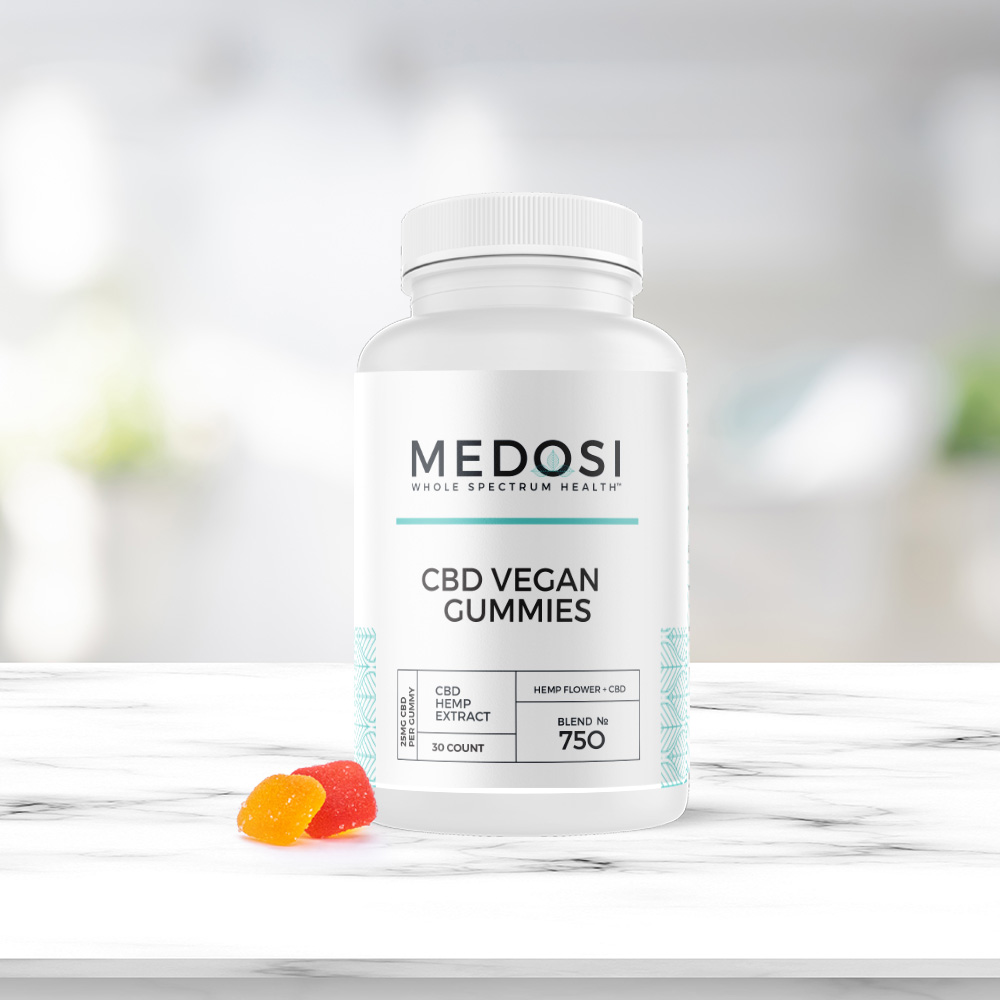 Medosi, CBD Vegan Gummies, Full Spectrum, 30ct, 750mg CBD 1