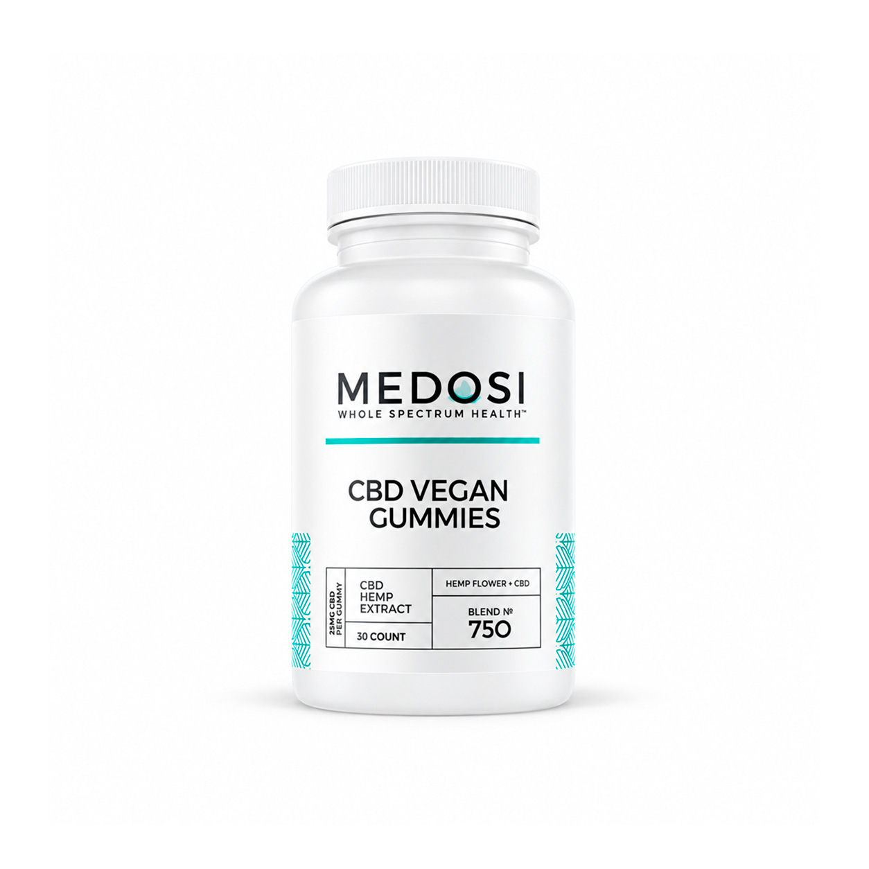 Medosi, CBD Vegan Gummies, Full Spectrum, 30ct, 750mg CBD