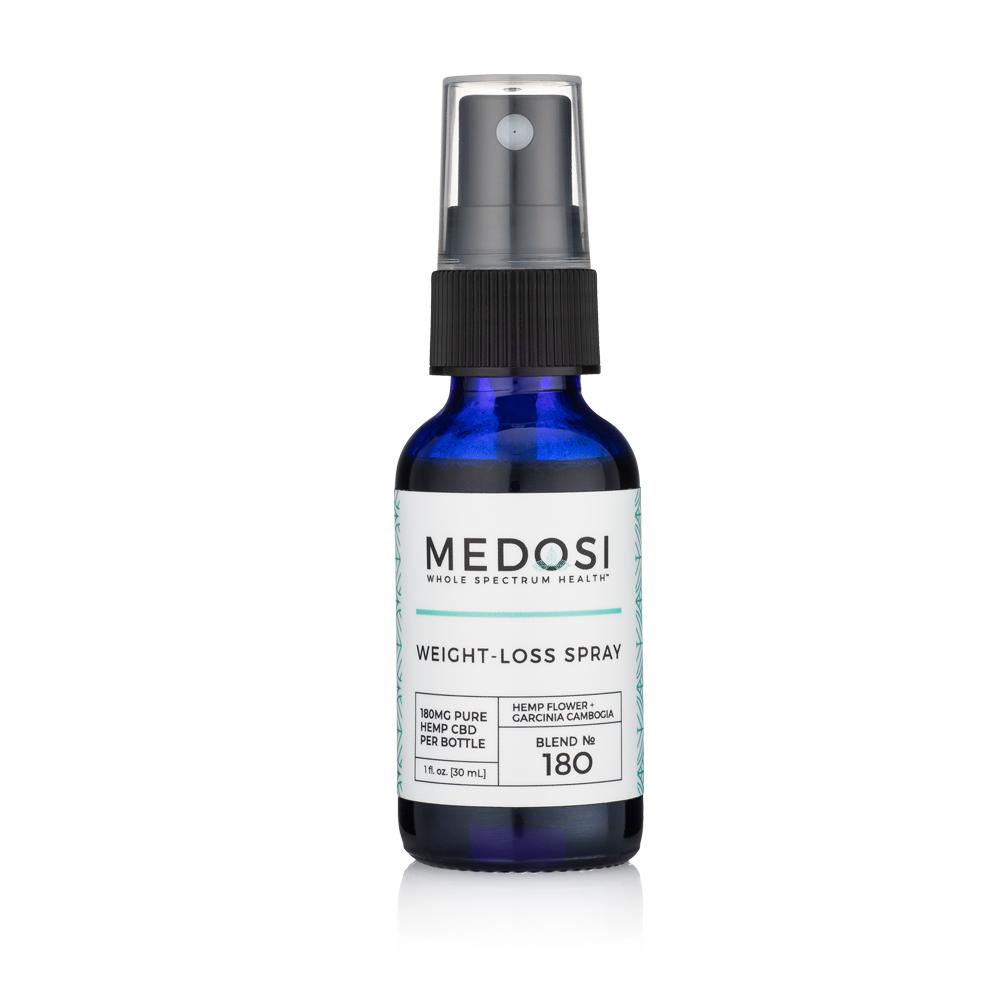 Medosi, Weight-Loss Spray, THC-Free, 1oz, 180mg CBD