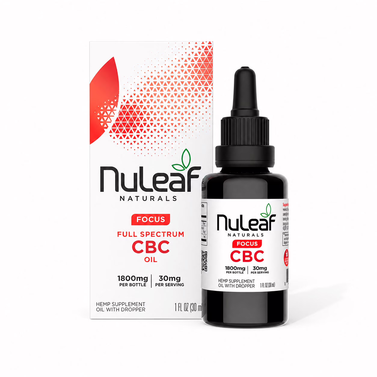 NuLeaf Naturals, CBC Oil, Full Spectrum, 1fl oz, 1800mg CBC